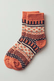 Colorful Fair Isle Knit Socks
