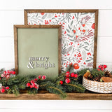 Merry & Bright Laser Cut Sign
