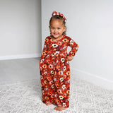 Auburn WIDE LEG ROMPER Bamboo Fall Floral Kids Outfit