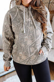 Embroidered Ribbon Camo Hoodie