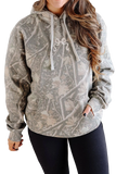Embroidered Ribbon Camo Hoodie