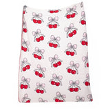 Cherry Bows All Over Soft Blanket