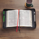 Bible Cover Classic Two-tone Brown I Will Carry You Isa 46:4