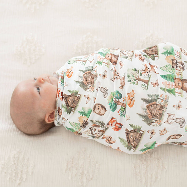 Buttery Soft and Stretchy Swaddle Blanket - Woodsy Woodland
