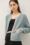 CHUNKY KNIT OPEN FRONT CARDIGAN