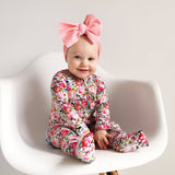 Eloise RUFFLE ZIP Bamboo Baby Outfit Sleepies Little