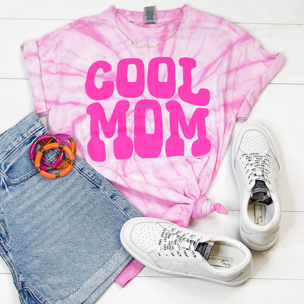 Cool Mom Shirt, Mama Graphic Shirt (Pink), Mother's Day Tee