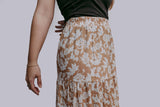 Floral Side Slit Maxi Skirt