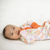 Baby Onesie Pajamas - Retro Floral