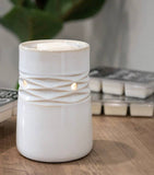 Net White Ceramic Tabletop Melter -Flameless Wax Tart Warmer