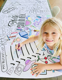 Kids Summer Art Activity | Coloring Tablecloth | Bucket List