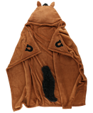 Wearable Hooded Fleece Blankets For Kids - Horse