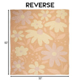 Petal Power Stretchy Throw Blanket
