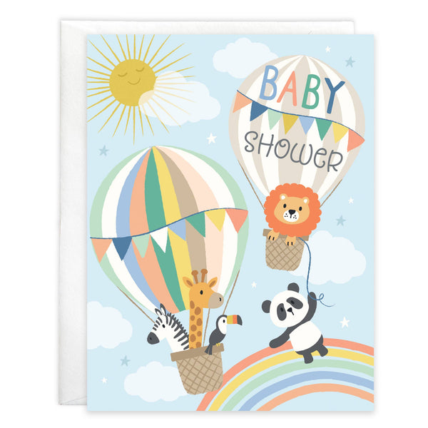 Baby Greeting Card - Baby Shower Balloons