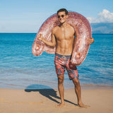 Inflatable Sun Chair Rose Gold  Glitter Jumbo Size PoolCandy