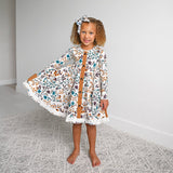 Maren Floral BUTTON DRESS Kids Fall Outfit
