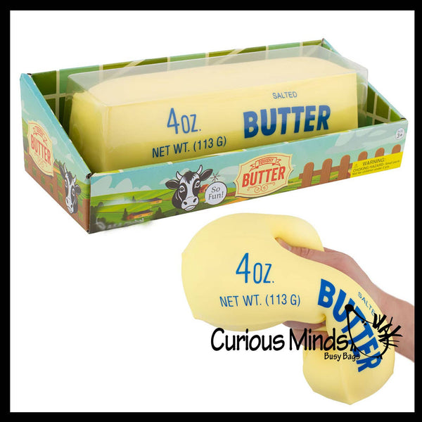 1 Jumbo Butter Squishy Squeeze Stress Ball Soft Doh Filling