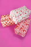 STRAWBERRY WESTERN BOW MAKEUP COSMETIC POUCH BAG | 40P544