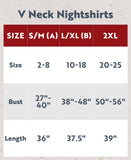 Booked V-Neck Nightshirt