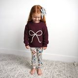 Maren BOW LEGGINGS Bamboo Kids Toddler Leggings
