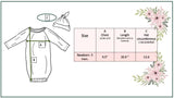 Infant Unisex Cowboy Baby Gown and Hat Set