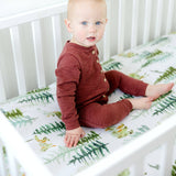 Standard Size Fitted Crib Sheet - In The Woods