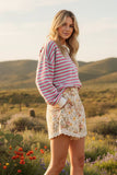 MULTI COLOR STRIPED SWEATSHIRT