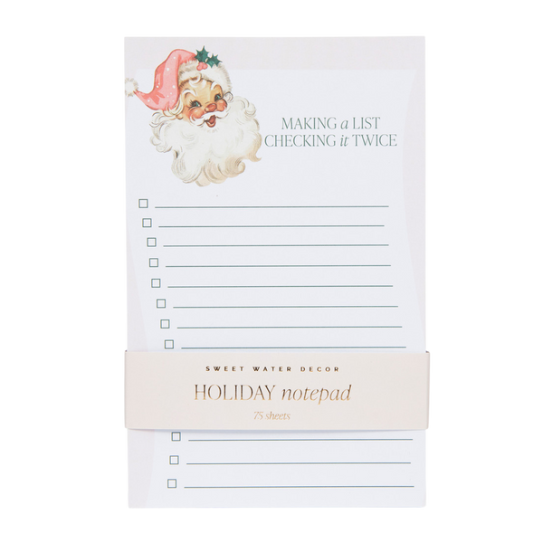Vintage Santa Notepad - Christmas Stationery & Gifts