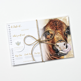 Recipe Cards Gift Set w/ Cow Art | 8 Cards | Western Decor