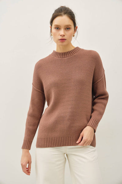 Mocha Mousse Oversized Sweater