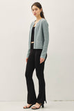 CHUNKY KNIT OPEN FRONT CARDIGAN