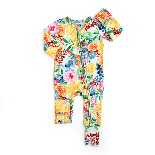 Lillyana RUFFLE ZIP Bamboo Baby Sleepies Little Outfit