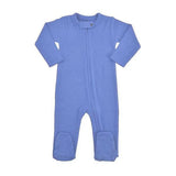 Baby organic footie |  periwinkle blue