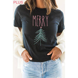 Pastel Merry Christmas Tree PLUS Graphic Tee