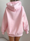 Light Pink Polka Dot Hoodie