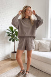 Oversized Vintage Washed Scuba Mini Dot Sweatshirt