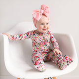 Eloise RUFFLE ZIP Bamboo Baby Outfit Sleepies Little