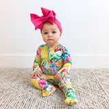 Lillyana RUFFLE ZIP Bamboo Baby Sleepies Little Outfit
