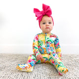 Lillyana RUFFLE ZIP Bamboo Baby Sleepies Little Outfit
