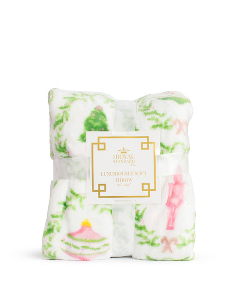 Nutcracker Trellis Throw   Multi    50x60