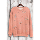 AZTEK ALLOVER MINERAL SWEATSHIRTS