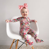 Eloise RUFFLE ZIP Bamboo Baby Outfit Sleepies Little