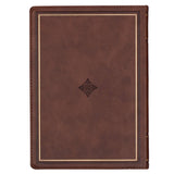 Devotional Walking with God Large Print Faux Leather