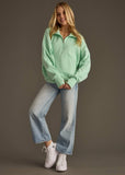 Mint Quarter Zip Sweatshirt