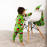 Tanner Zip Bamboo Baby Farm Animal Going Home Outfit