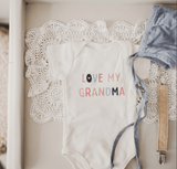 Baby graphic organic bodysuit | love grandma
