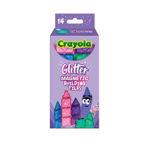 Crayola Glitter Magnetic Tiles 14-Piece Expansion Pack