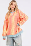 MULTI COLOR STRIPED SWEATSHIRT