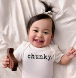 Baby graphic organic bodysuit | chunky