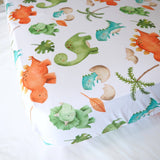Standard Size Fitted Crib Sheet - Dinosaurs